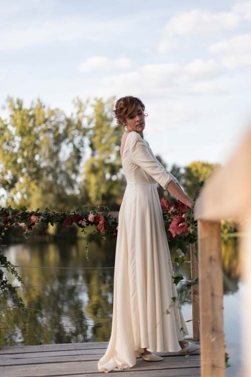 Organisation de mariage à Tours - Mariée sur un ponton