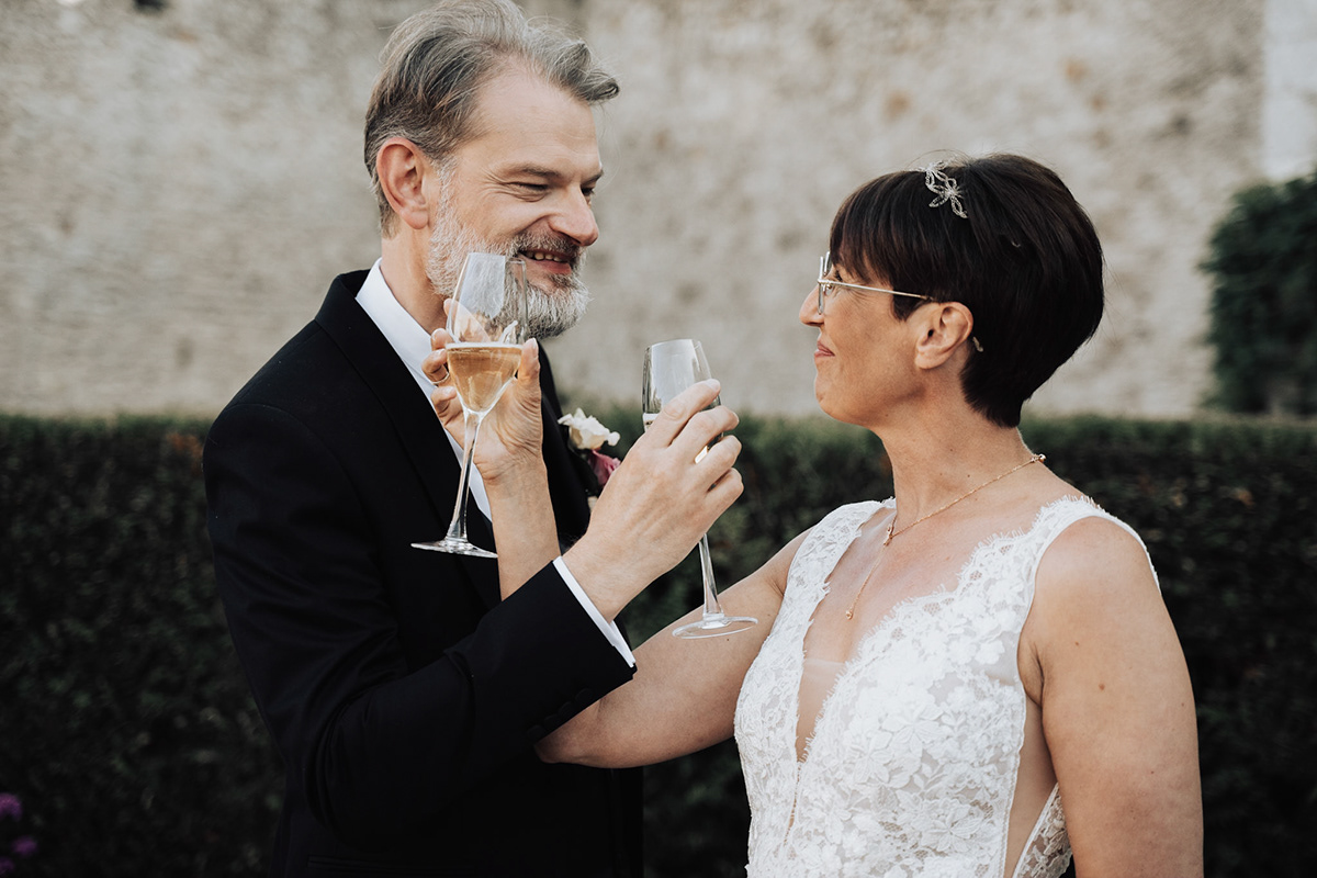 Mariage intime vin d'honneur